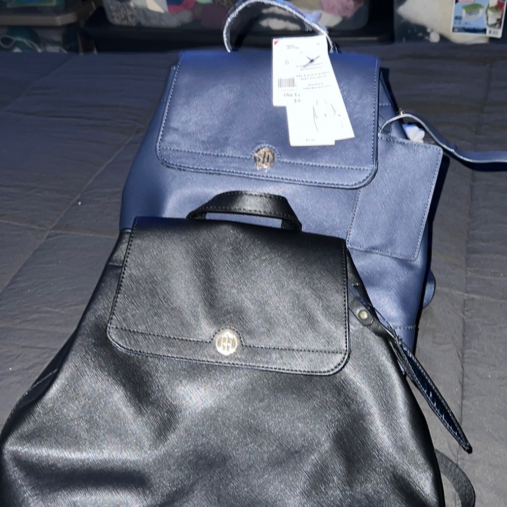 Brand new Tommy Hilfiger book bags navy blue and black